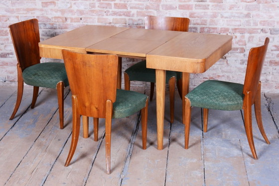 Extendable Art Deco Dining Table, by Jindřich Halabala, UP Závody, Czech, 1940s – Wood (photo 4 of 21)