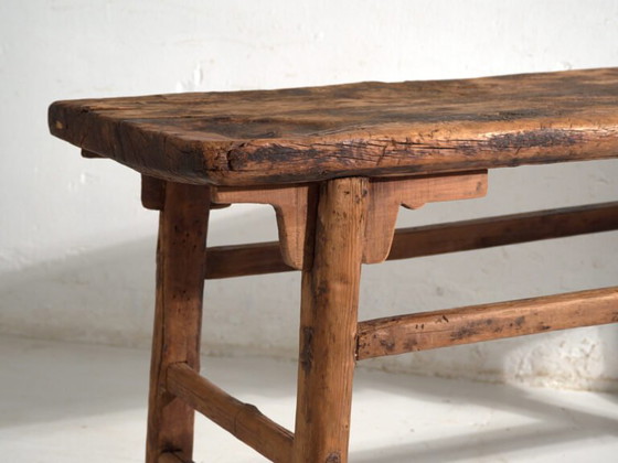 Tavolo console basso antico in legno di pino – Cina, circa 1900 (photo 28 of 40)