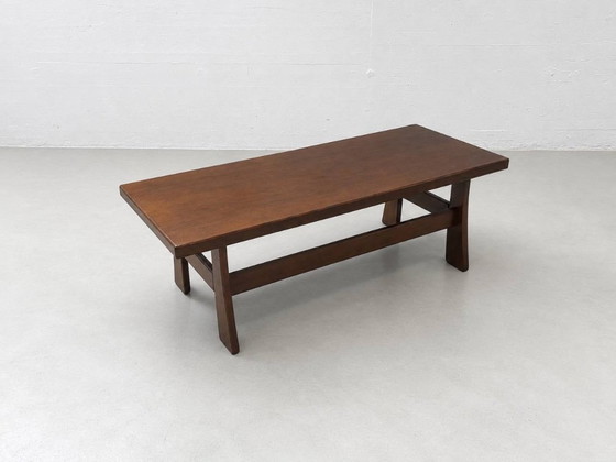 Scandinavian Vintage Coffee table in dark wood, 1970s (photo 6 of 15)