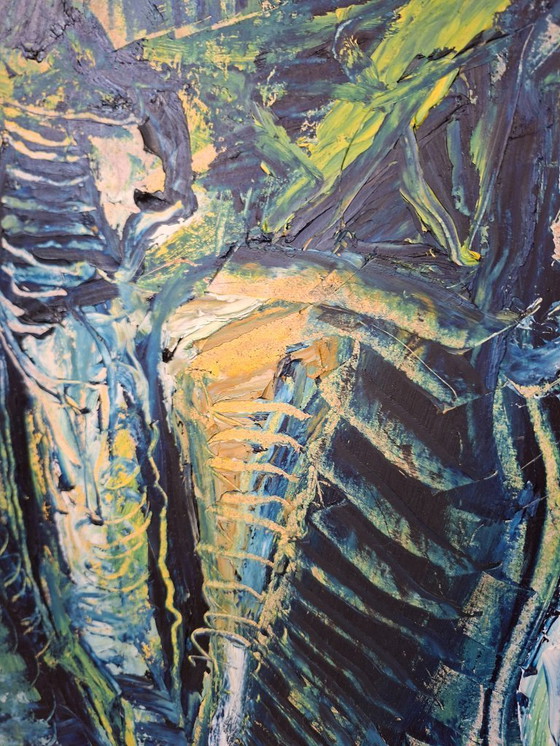 Image 1 of Informal Abstract Work Signed by G. Aprosi, 1980s
