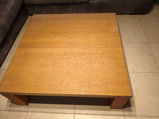 Image 1 of Tavolino quadrato, in legno massello, 1m x 1m