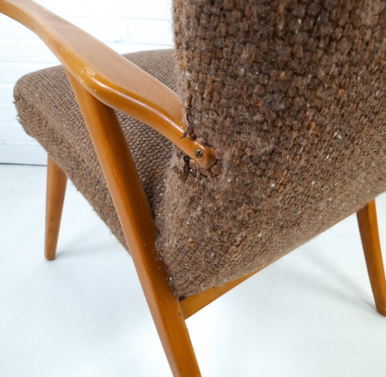 Image 1 of Vintage Wingback fauteuil jaren 60/70 mid century modern
