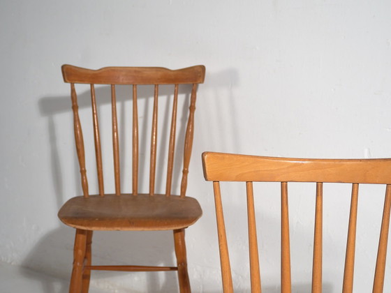 Vintage Thonet chairs (c.1950). Set of two pieces #5 – Dining chairs (photo 22 of 40)