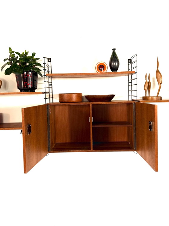 Sistema a parete modulare vintage in teak, Musterring ‘60 – Armadi a muro, Legno, Metallo (photo 7 of 14)
