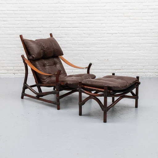 Mid-Century Bambus Sessel