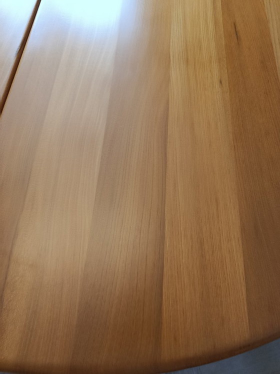 Oval table in solid elm from the Chauvin workshop – Dining tables, Wood, Textile (photo 5 of 12)