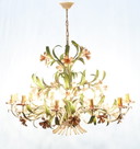 Lampadario fiorentino a 12 luci