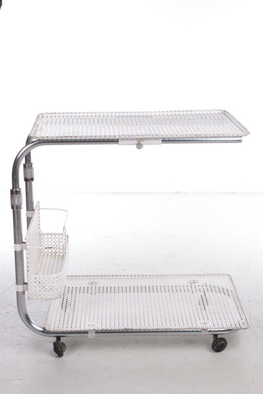 Vintage metalen trolley van Mathieu Matégot, 1960S