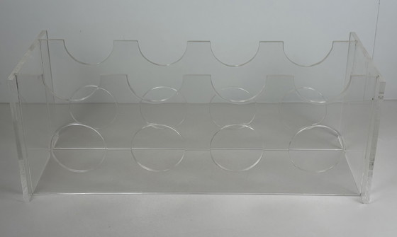 Image 1 of Portabottiglie vintage in plexiglass lucite Space Age