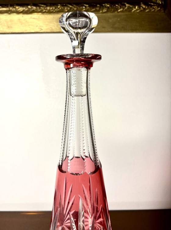 Caraffa Saint Louis Overlay Pre 1936 – Bicchieri e caraffe, Crystal (photo 7 of 13)