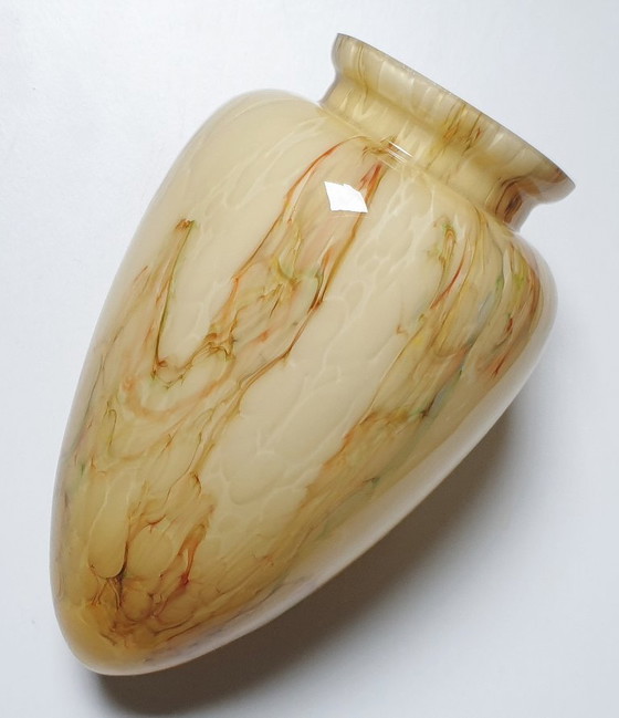 Image 1 of Art-Deco-Wandleuchte aus Opalglas