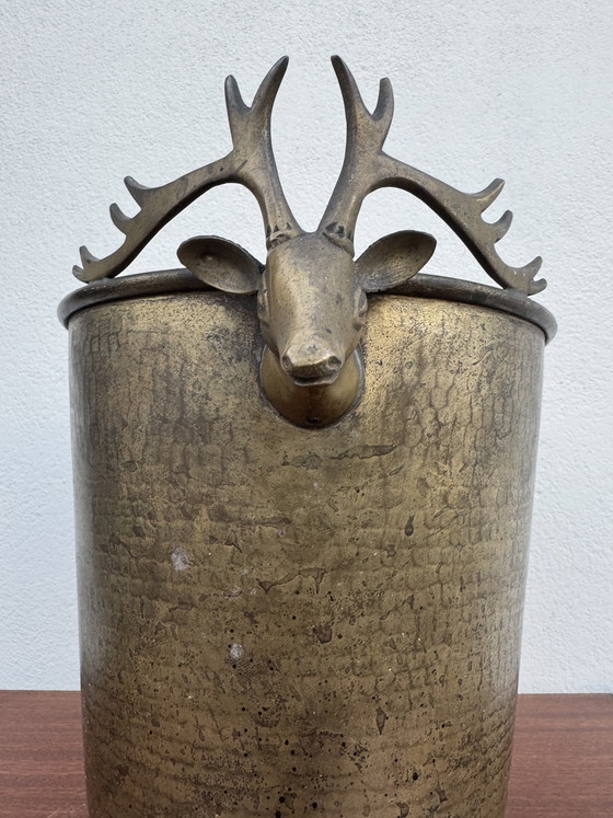 Image 1 of Antique champagne seal with stag heads