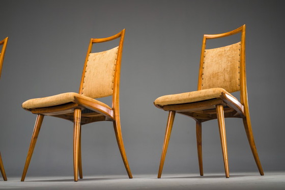 Image 1 of Sedie da pranzo Mid-Century Modern attribuite a Ernst Martin Dettinger per Lucas Schnaidt, anni &#39;50, set di 4