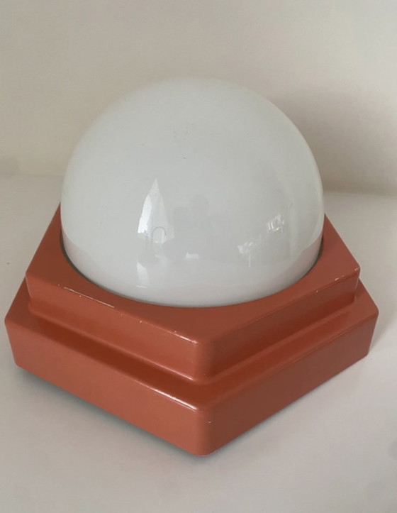 Image 1 of Vintage Hexagon design ceiling lamp wall lamp, 80s