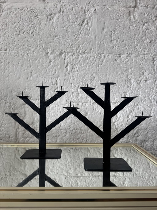 Lampadari in ferro battuto, stile Habitat anni '80