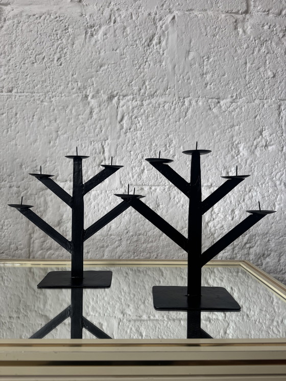 Image 1 of Lampadari in ferro battuto, stile Habitat anni '80