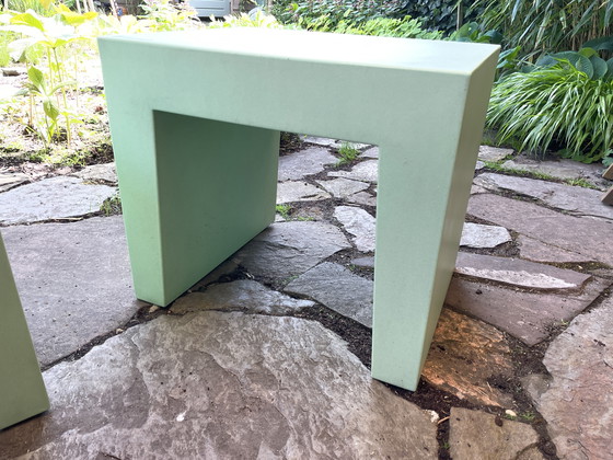 Image 1 of 2 asientos de hormigón Fatboy verde suave