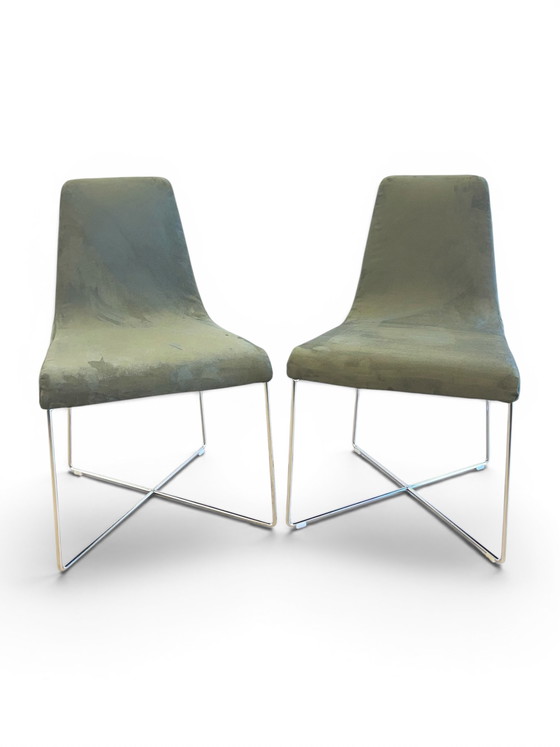 Image 1 of Sedie di design in velluto Ligne Roset