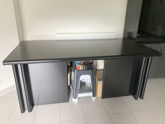 Image 1 of Hochwertiger Design-Schreibtisch, Hülsta-Aktenschränke in gutem Zustand