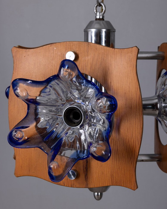 Vintage kroonluchter van Murano-glas uit de jaren 60, Italiaans design. (photo 3 of 10)