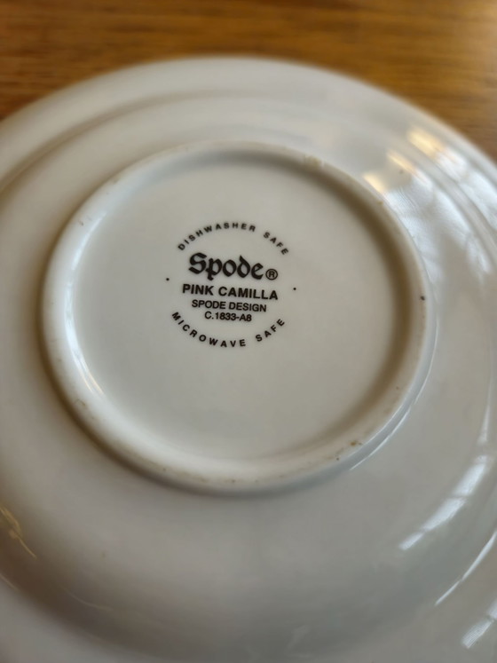 4 large cups and saucers Spode Camilla Pink, Crockery, Textile, Porcelain (photo 5 of 5)