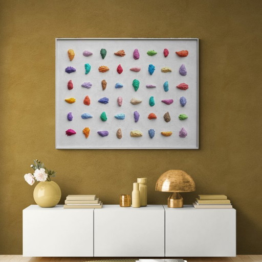 Huîtres colorées - 104 x 134 cm