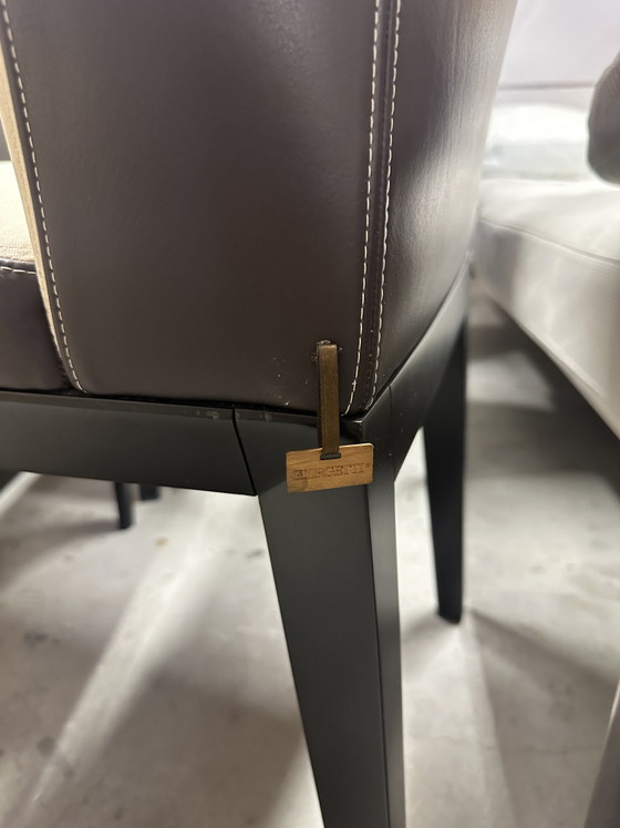 Set di 8 Sedie da pranzo Giorgetti Normal di Massimo Scolari – Leather, Textile (photo 7 of 11)