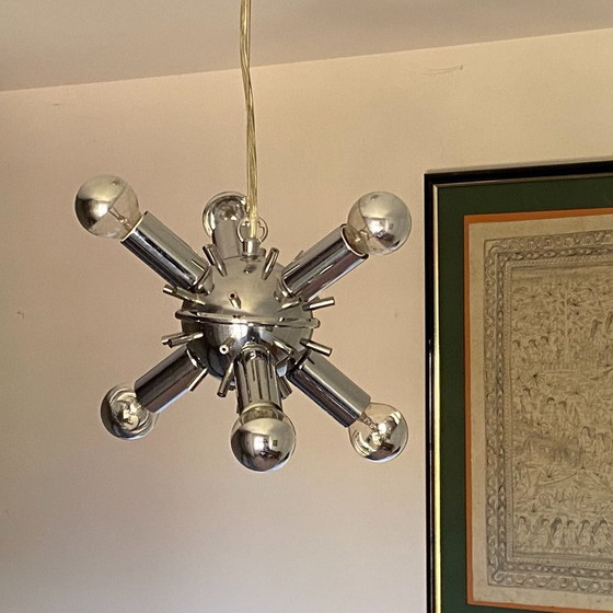 Image 1 of Lampada a sospensione Sputnik. 1980. Era spaziale.