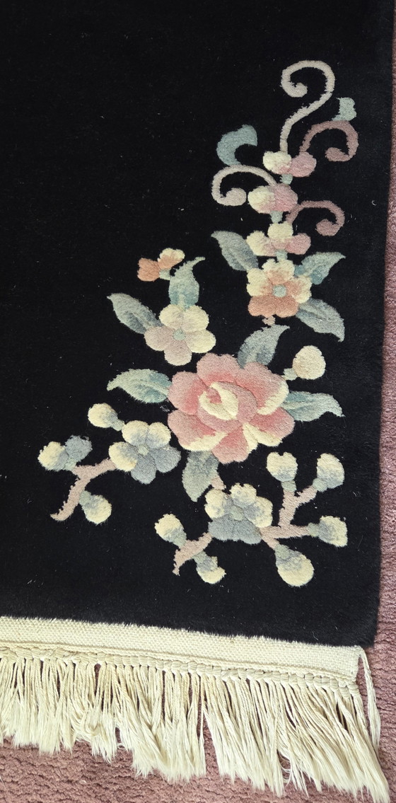 Handgeknoopt Art Deco Stijl Vintage Kleed – Vloerkleden en tapijten, Cotton, Wool (photo 4 of 8)