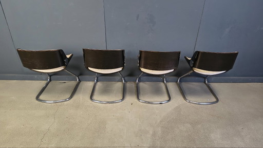 Ensemble de chaises à repas Arpège Étienne Fermigier pour Baumann, 1970