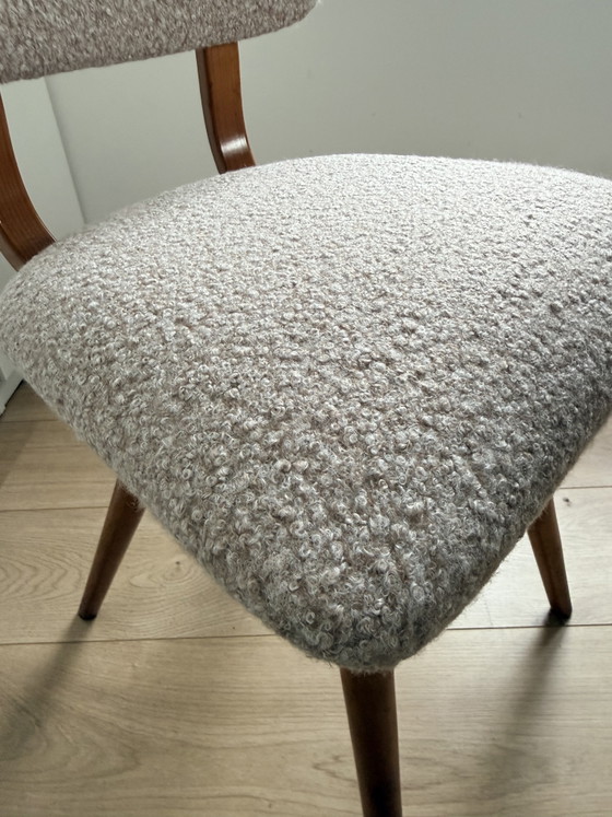 4 Vintage Chairs – Dining chairs, Textile, Wood (photo 6 of 7)