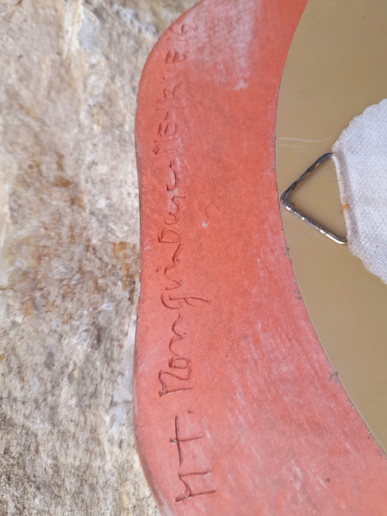 Image 1 of Specchio in ceramica smaltata