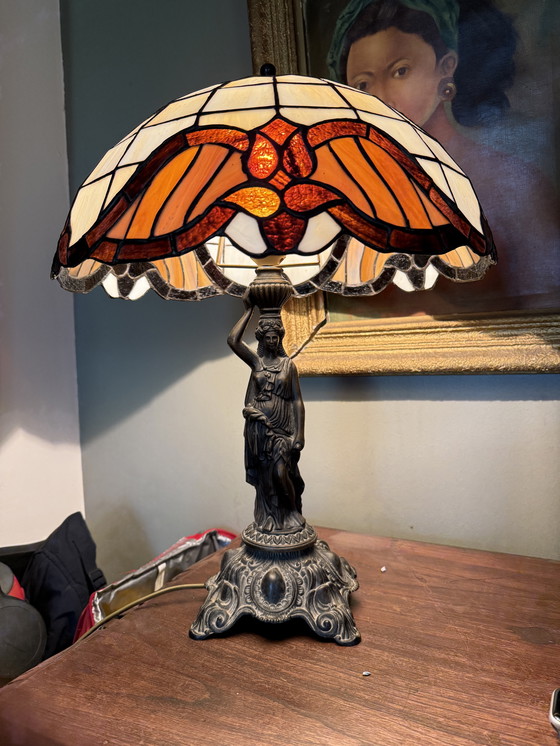 Image 1 of Original Honsel Leuchten Tiffany style lamp