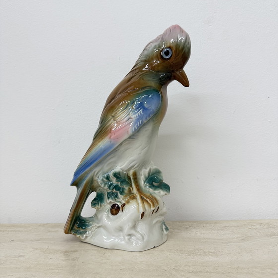 Image 1 of Vintage porcelain Parfume lamp bird , 1950s