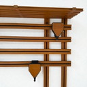 Perchero de pared de DIM Milano, Italia, años 50/60, madera maciza de haya.