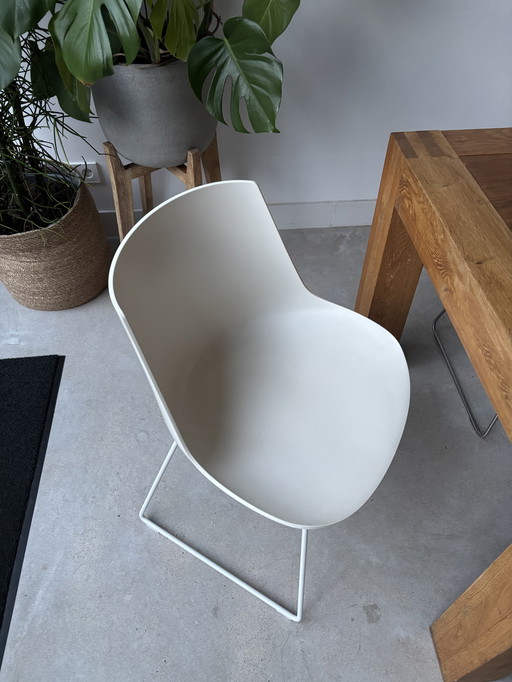 Chaise MDF Italia Flow - Plastique Blanc