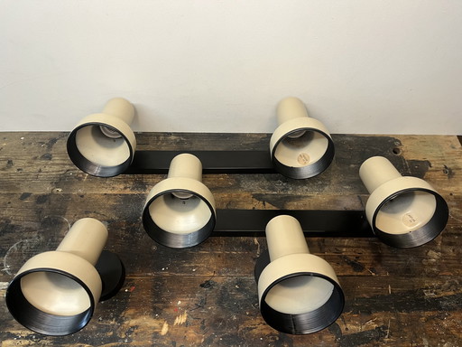 Vintage set of 6 space age spotlights from massive
