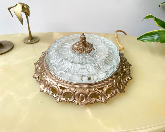 Image 1 of Lampada da tavolo vintage a forma di globo