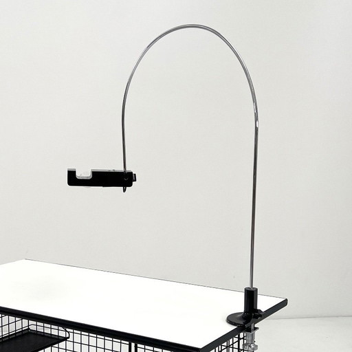 Black Spider Desk Lamp by Joe Colombo for Oluce, 1960s