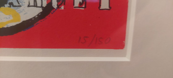 Image 1 of Moto Herman Brood encadrée