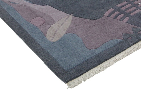 Original Modern Designer Highland Wool Rug Nepal 355 x 250 cm, Rugs & carpets, Blue (photo 4 of 9)