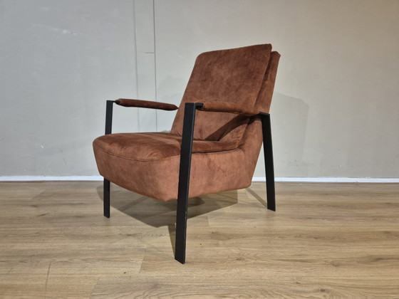 Image 1 of Showroommodel - Montel Sintra Fauteuil - Koper - Brons - Zwart - Velours