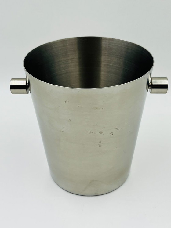 Cubitera para champán Zack de acero inoxidable cepillado. – Accesorios de mesa, Metal (photo 8 of 8)