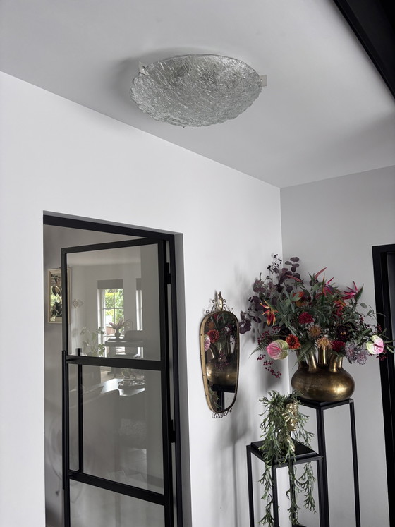 40 cm Large Ice Glass Kaiser Idell Ceiling Lamp Made of Murano Glass – Ceiling lights (photo 4 of 15)