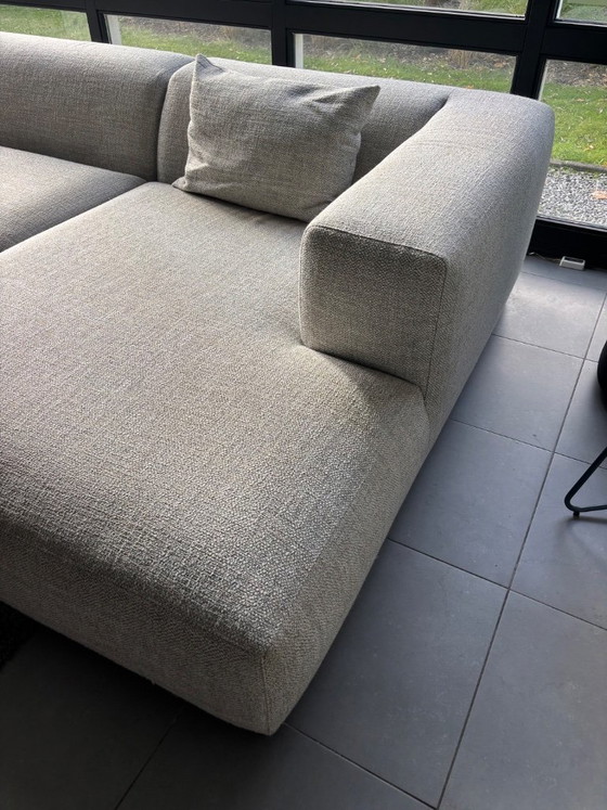 Modernes Ecksofa aus grauem Textil, Koozo, Stoff (Foto 10 von 12)