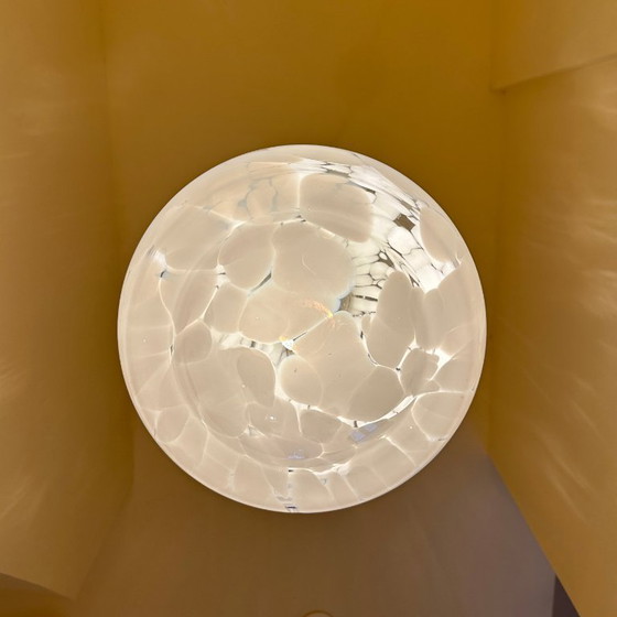 Image 1 of Carlo Nason per Mazzega, anni '70, vetro di Murano bianco e trasparente, cromato - 1970