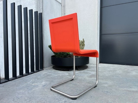 Image 1 of 4x Vitra Van Severen .05 poppy red chairs