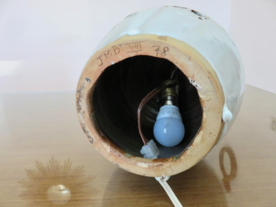 Pierced Ceramic Lamp with Double Lighting, Monogrammed and Dated, France – Table lamps (photo 15 of 22)