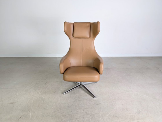 Image 1 of Sillón original Vitra Grand Repos Antonio Citterio cuero coñac