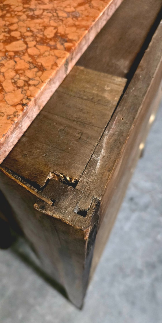 Image 1 of Cómoda estilo Luis XV en marquetería de palisandro, S. XX